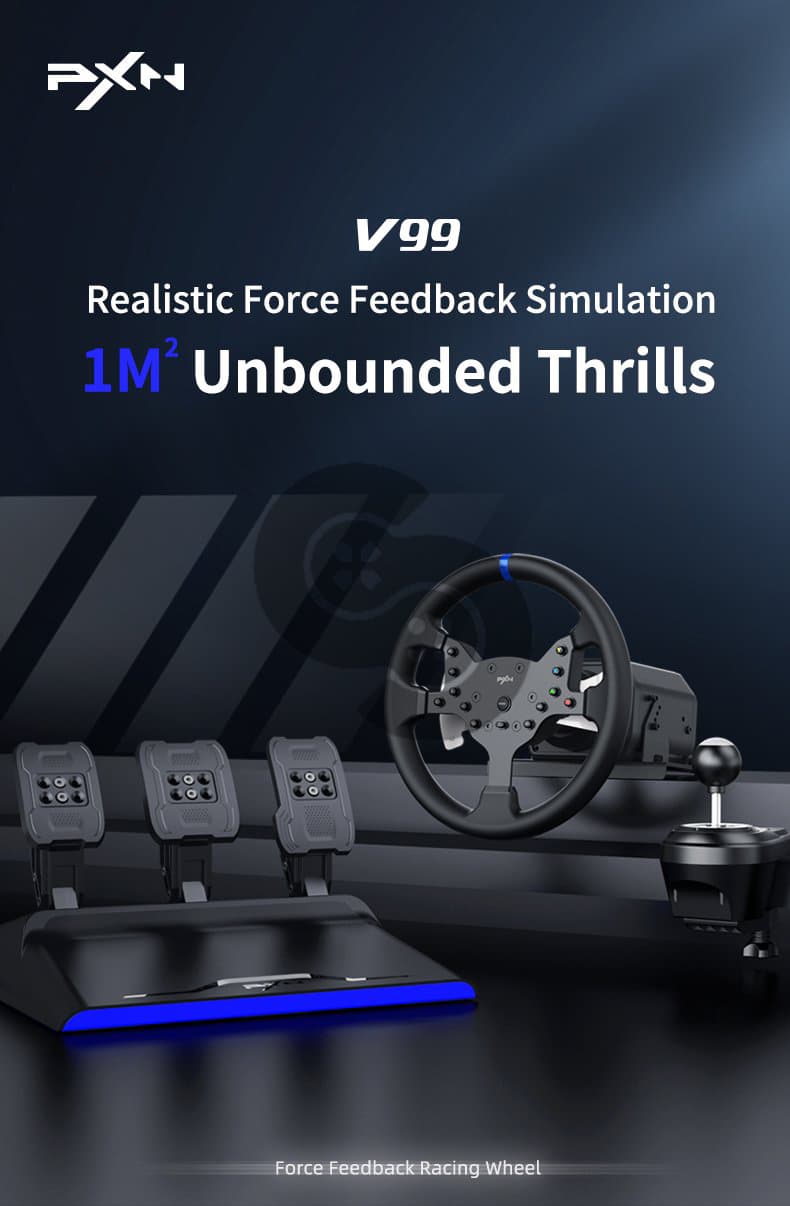 PXN V99 Racing Wheel Features 1