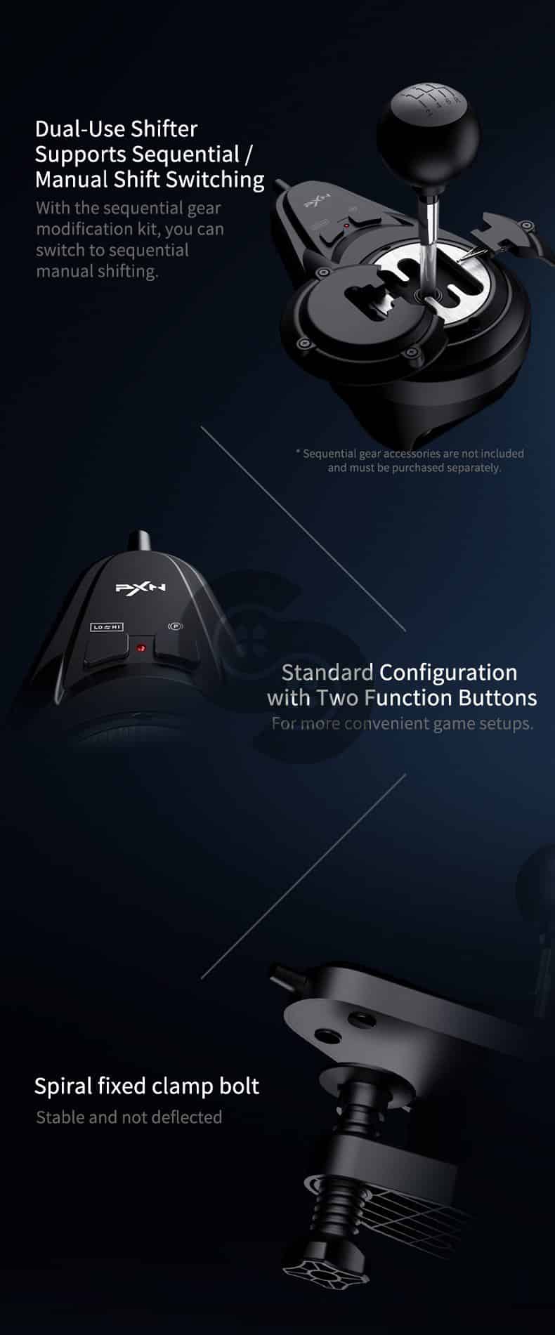 PXN V99 Racing Wheel Features 13