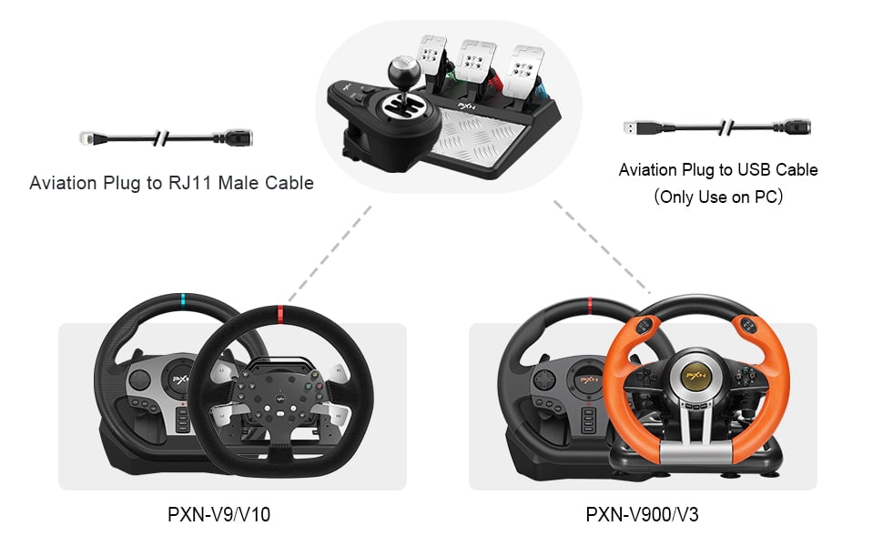 PXN V10 Steering Wheel OEM Features 6