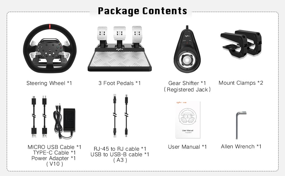 PXN V10 Steering Wheel OEM Features 7