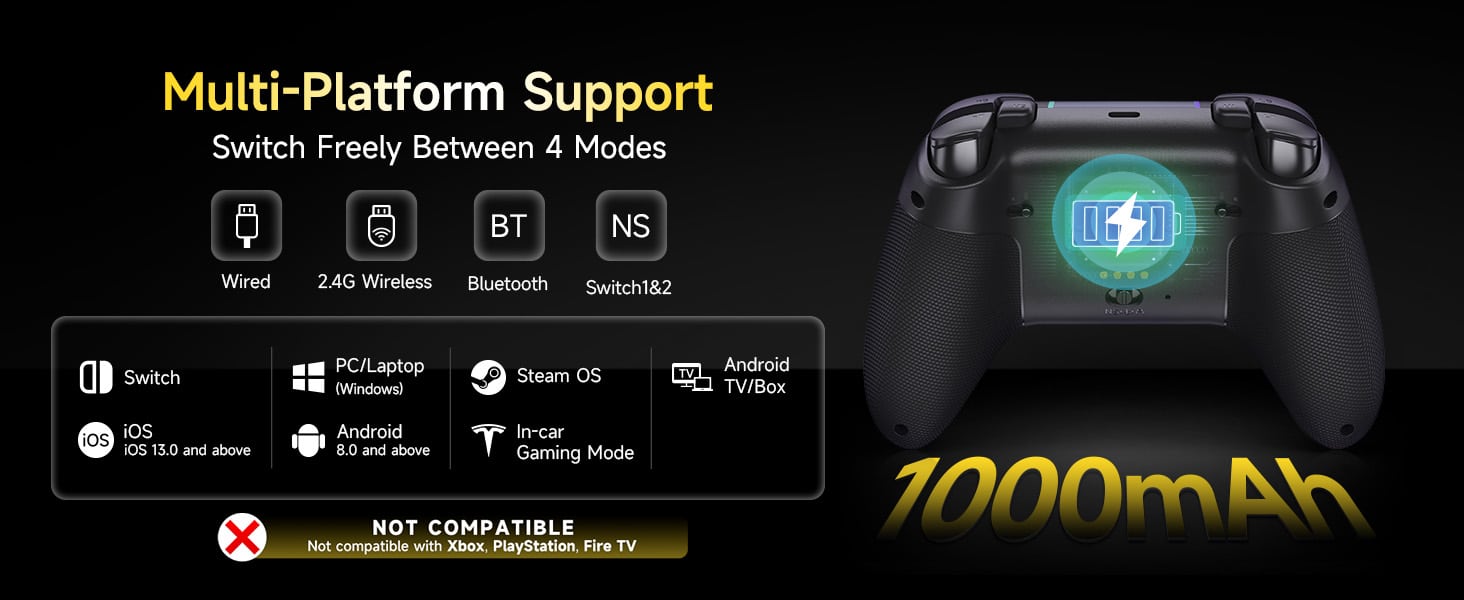 EasySMX X05 Pro Wireless Gaming Controller Features 6