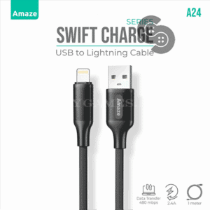 Amaze A24 USB to Lightning Cable 2.4A 1m Swift Charge Series