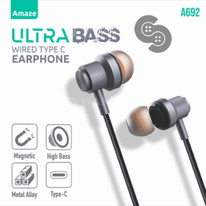 Amaze A692 Ultra Bass with Magnetic Buds Wired type C Handsfree