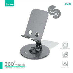 Amaze A560 360 Degree Metallic Desktop Mobile Holder