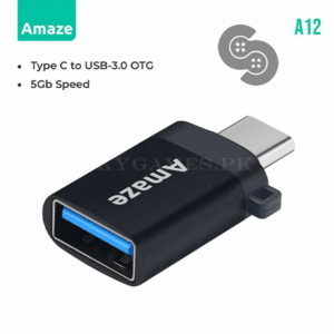 Amaze A12 TYPE C TO USB 3.0 MINI OTG Adapter Lahore