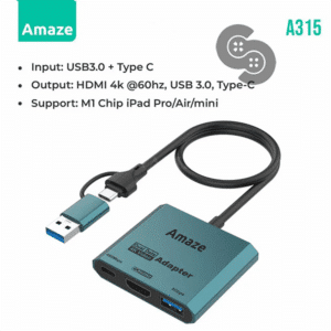 Amaze A315 Type-C + USB to 3 in 1 Hub