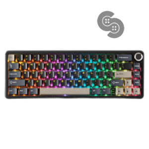 Attack Shark X66 65% RGB Wireless Mechanical Keyboard – Strawberry Switch - Black