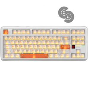 Attack Shark X87 Ultra mechanical keyboard in Iced Orange