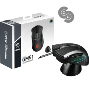 MSI Clutch GM51 Lightweight Wireless RGB Gaming Mouse - retail box and contents