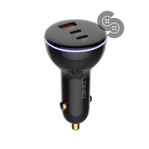 LDNIO 160W 3-Port Car Charger - C102 - front view