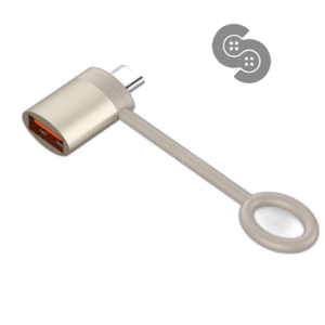 LDNIO USB-C to USB-A Female OTG Adapter with Keyring - LC280 - front view