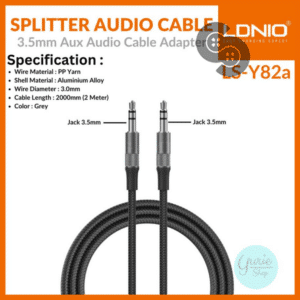 LDNIO 3.5mm Aux Audio Cable 2m - LSY82A - product view