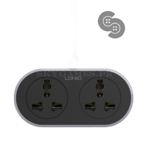 LDNIO 2 AC Outlet Universal Extension Socket 10m - SC2018-10M - front view