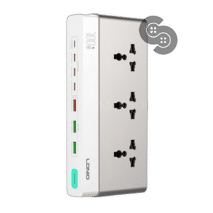 LDNIO 100W GaN 10-in-1 Desktop Power Strip - SC3 - front view