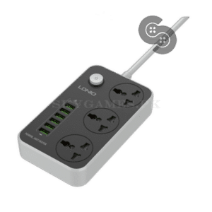 LDNIO 17W 3 AC Outlet Universal Power Strip - SC3604C - front view