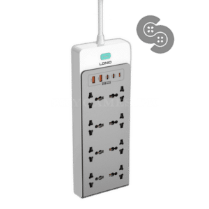 LDNIO 65W GaN 13-in-1 Power Strip - SC4 - front view