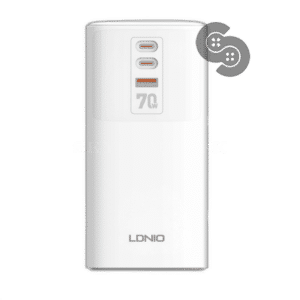 LDNIO 70W Multifunctional Universal Desktop Power Adapter - SC4383 - front view