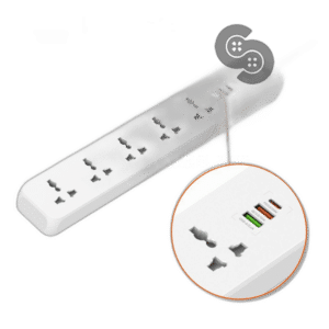 LDNIO 5 AC Outlet Power Extension with USB - SC5319 - front view
