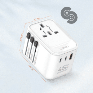 LDNIO 45W GaN 3-Port Universal Travel Adapter - Z8 - product view