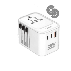 LDNIO 20W GaN 3-Port Universal Travel Adapter - Z9 - front view