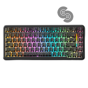 Attack Shark X82 Pro HE 75% RGB Wireless Magnetic Switch Gaming Keyboard - Black Contour
