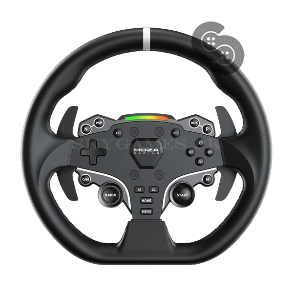 MOZA ES steering wheel - front view