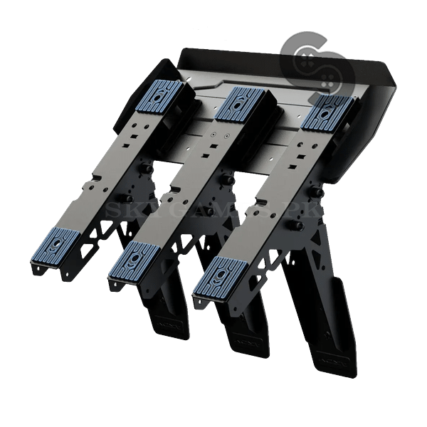 MOZA SR-P Lite three-pedal set with the clutch installed