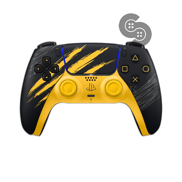 PS5 Controller Marvel's Wolverine Battle Yellow Limited Edition - front view