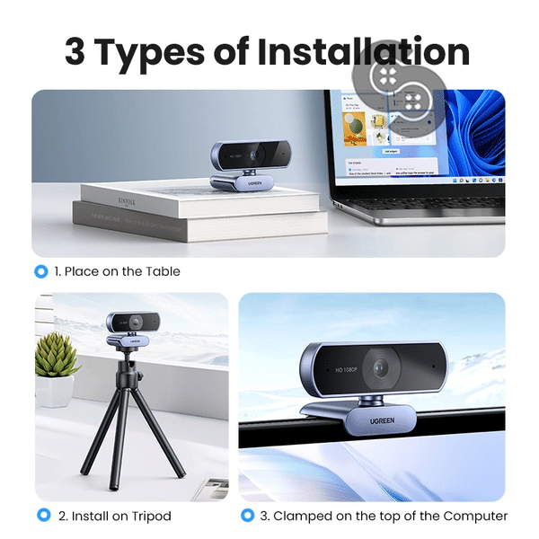 UGREEN Full HD Webcam with Dual Microphones - UGREEN 15728 product view 5