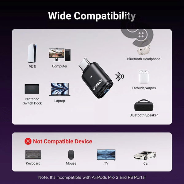 UGREEN Bluetooth 5.3 Audio Adapter - UGREEN 45008 product view 3