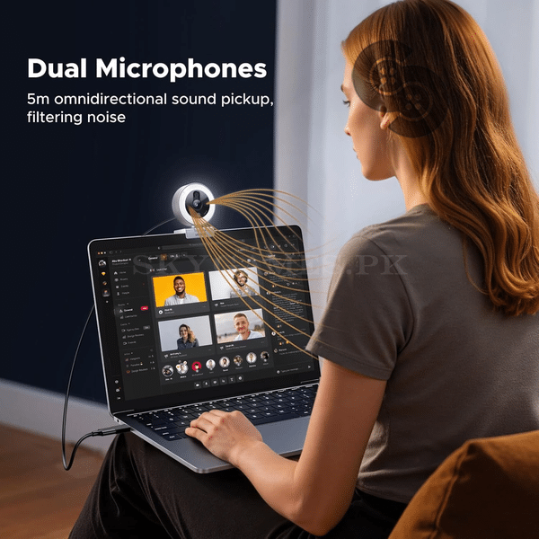 UGREEN 2K Webcam with Ring Light - UGREEN 65857 product view 6