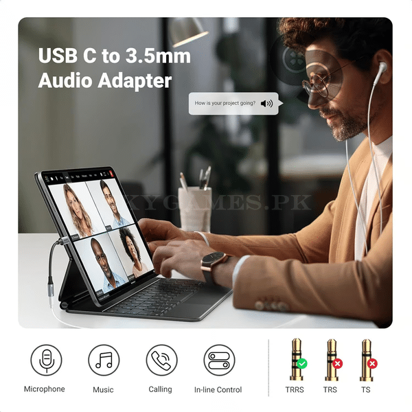 UGREEN USB C to 3.5mm Audio Adapter - UGREEN 80154 product view 2