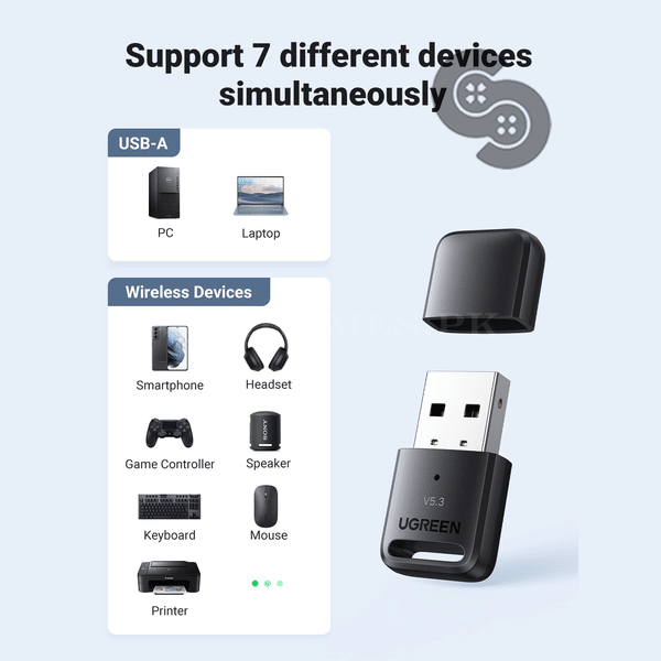 UGREEN Bluetooth 5.3 USB Adapter for Windows PC - UGREEN 90225 product view 4
