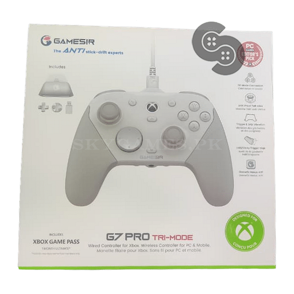 GameSir G7 Pro Tri-Mode Controller Xbox/PC/Mobile - Mech White retail box