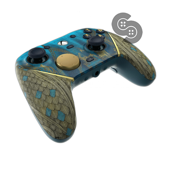 GameSir G7 Pro Wuchang: Fallen Feathers Edition Wireless Controller Xbox/PC/Mobile - angled view showing the dragon-scale grips