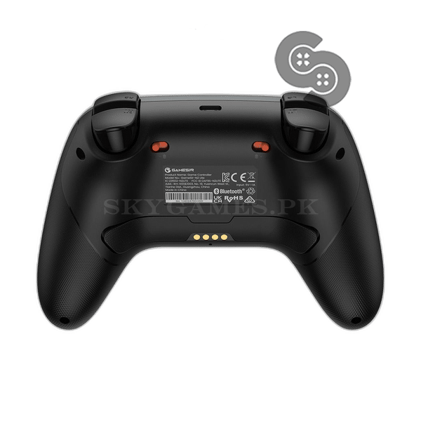 GameSir Nova 2 Lite Multi-Platform Wireless Controller Switch/PC/Mobile - Midnight Gray rear view with back buttons