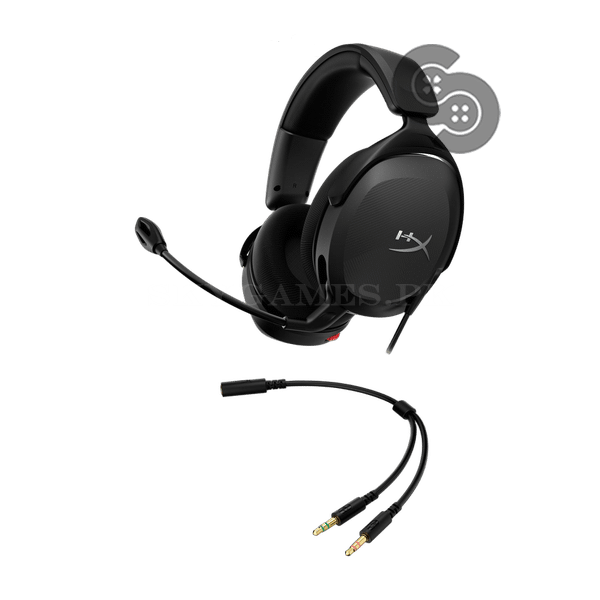 HyperX Cloud Stinger 2 Core Gaming Headset - 3.5mm - with the PC extension splitter cable